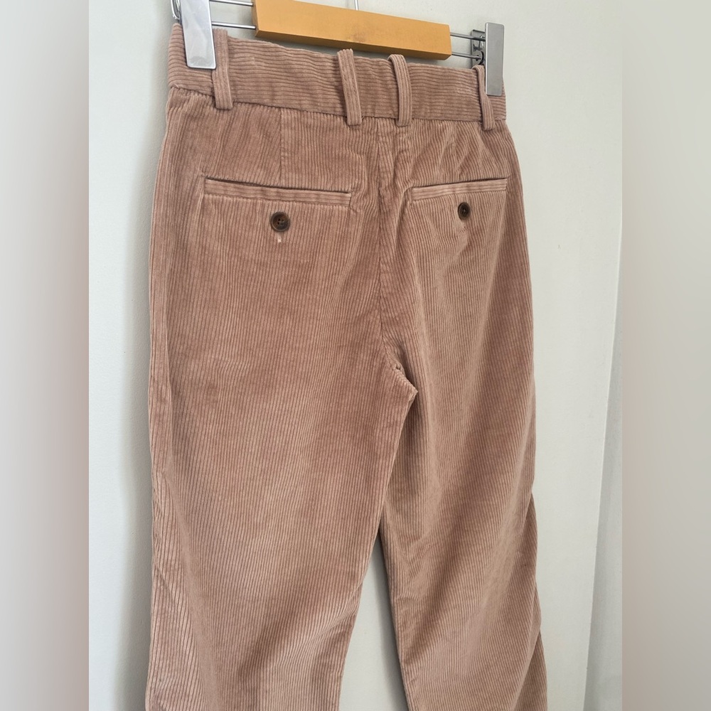Group Babaton Aritzia Quota Corduroy Pant Pleated Trousers Sz 00 - Picture 5 of 14